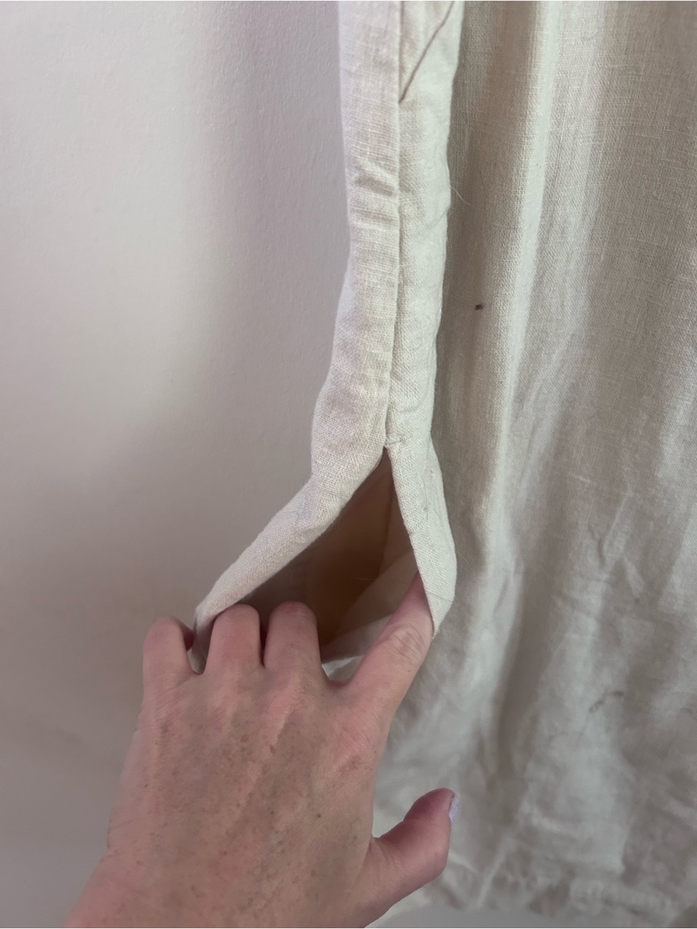Abercrombie & Fitch linen-blend mini dress - Picture 3 of 6
